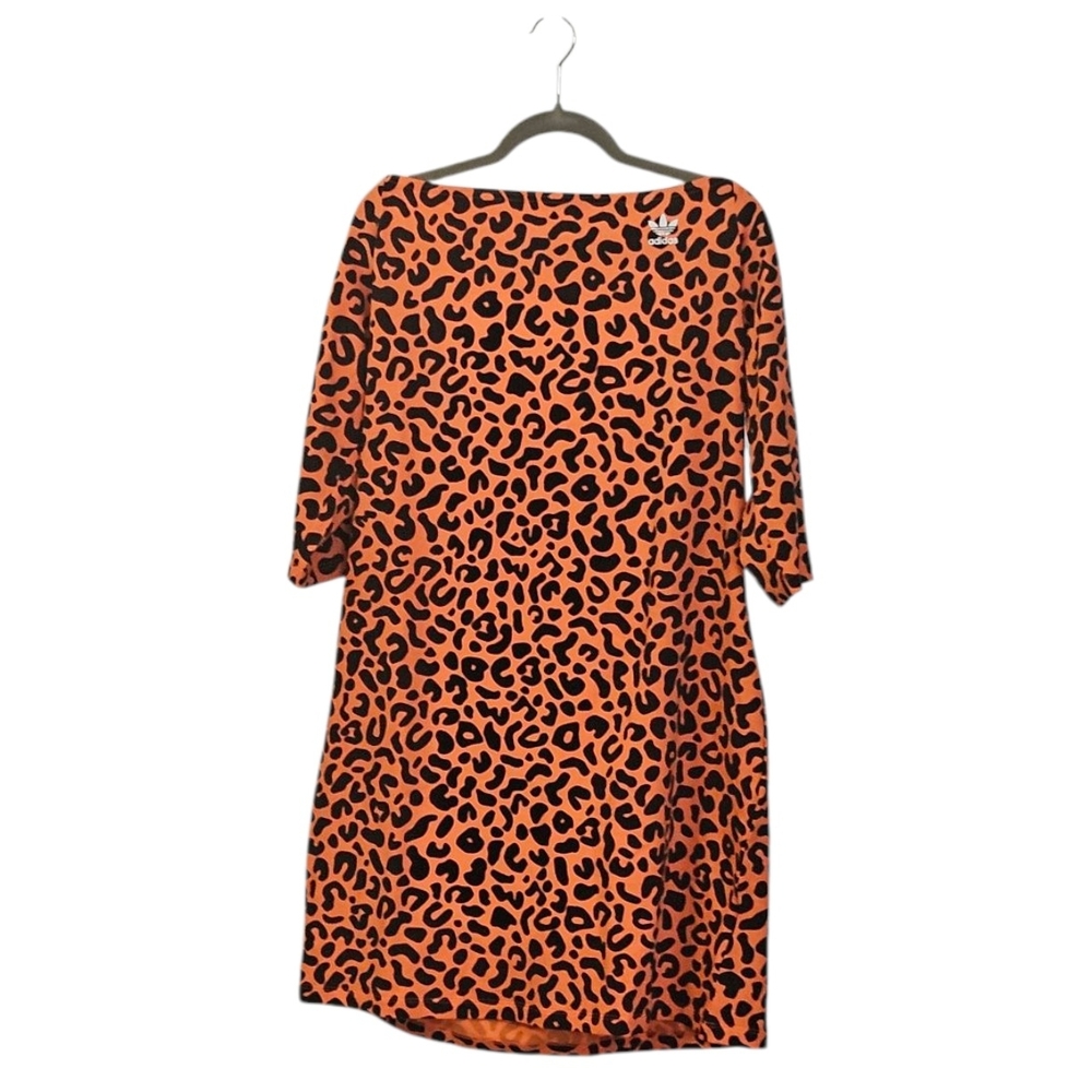 Adidas Orange Leopard Print Dress - Picture 4 of 6